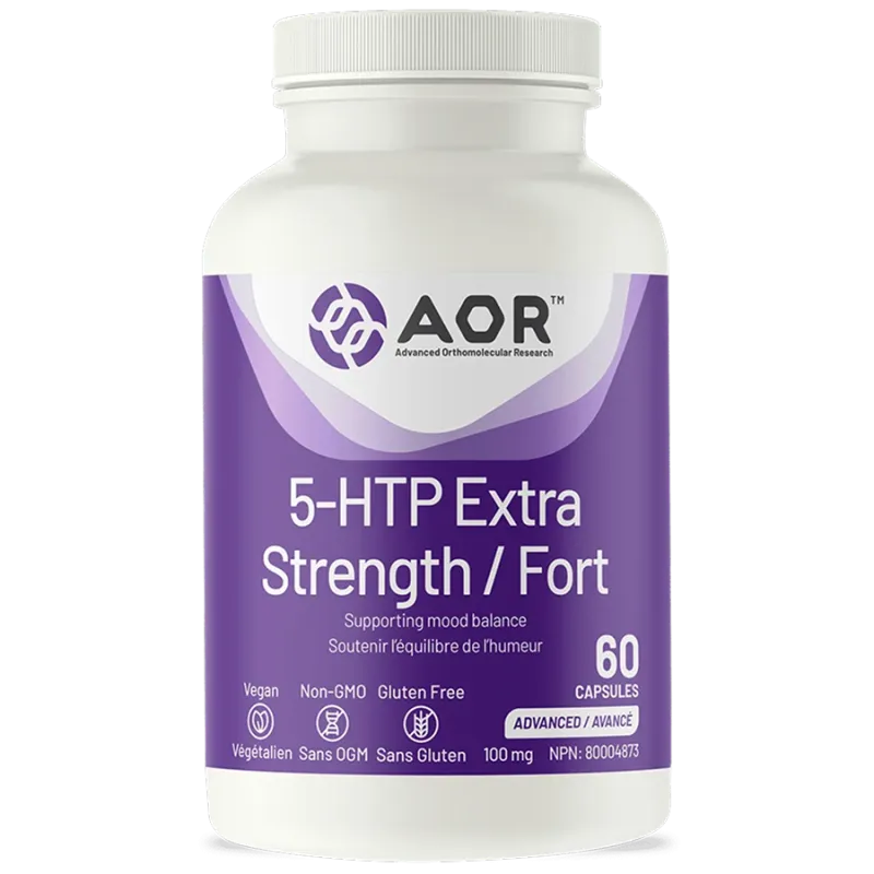 AOR 에이오알 5-HTP 엑스트라 스트렝스, 60캡슐 | 매일 업데이트되는 특가 상품 | VITASHOP