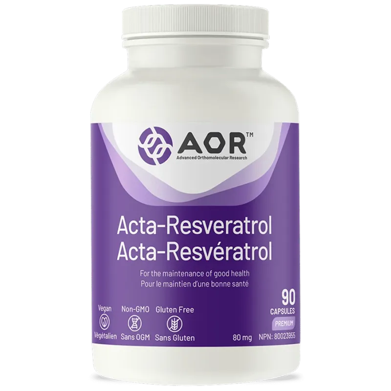 AOR Acta-RESVERATROL, 90 Capsules | 每天不同折扣, 全网最低价格 | 种类齐全的保健品店铺 VITASHOP, 只有你想不到, 没有你买不到 !