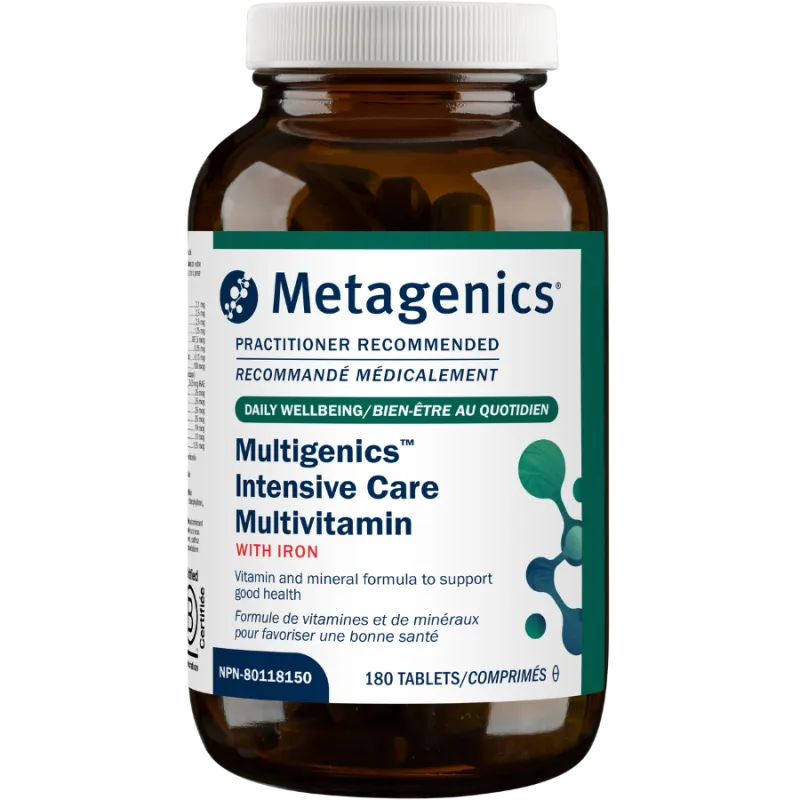 Metagenics Multigenics Intensive Care Multivitamin with Iron 180 Tablets | Unbeatable Prices, Daily Deals | VITASHOP