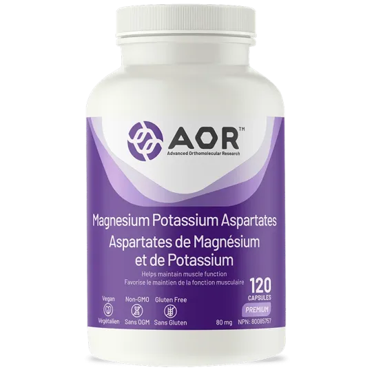 AOR Magnesium Potassium Aspartates, 120 Capsules | 每天不同折扣, 全网最低价格 | 种类齐全的保健品店铺 VITASHOP, 只有你想不到, 没有你买不到 !