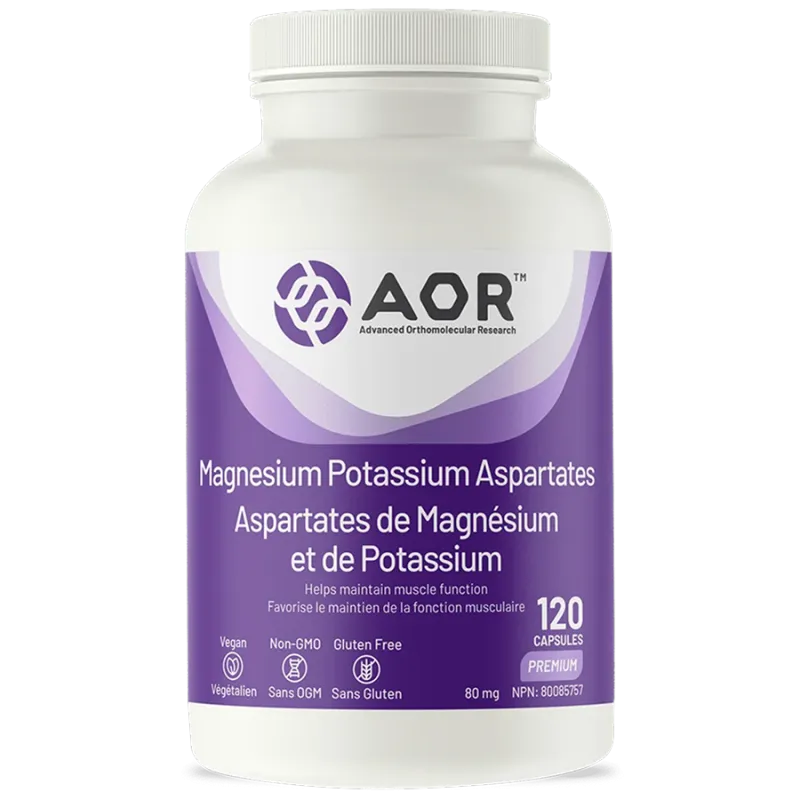 Aspartates de magnésium et de potassium, 120 gélules | Safest & Easiest Shopping Vitamins Online | VITASHOP