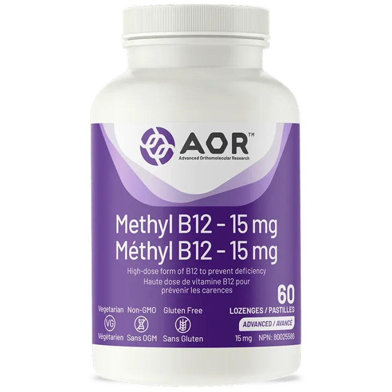 AOR Methyl B12 - 15mg, 60 Lozenges | 每天不同折扣, 全网最低价格 | 种类齐全的保健品店铺 VITASHOP, 只有你想不到, 没有你买不到 !