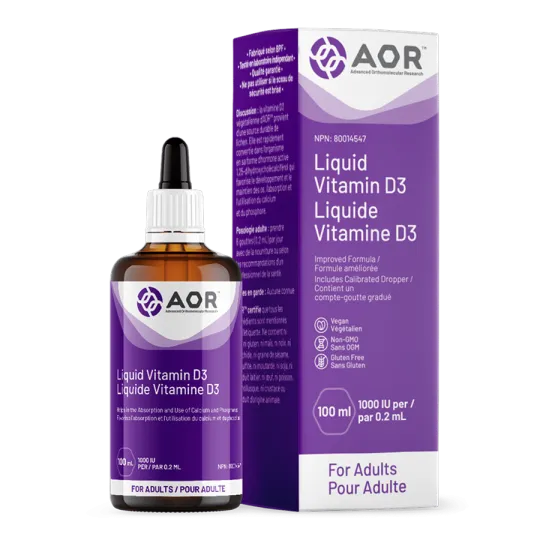 AOR Vitamin D3 Liquid (Adult) 100 mL | Unbeatable Prices, Daily Deals | VITASHOP