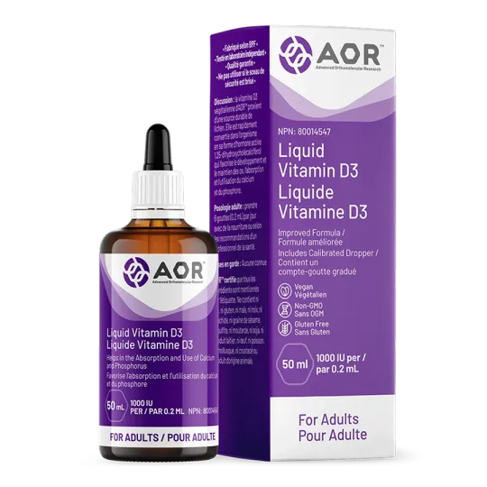 AOR Vitamin D3 Liquid (Adult) 50 mL | Unbeatable Prices, Daily Deals | VITASHOP