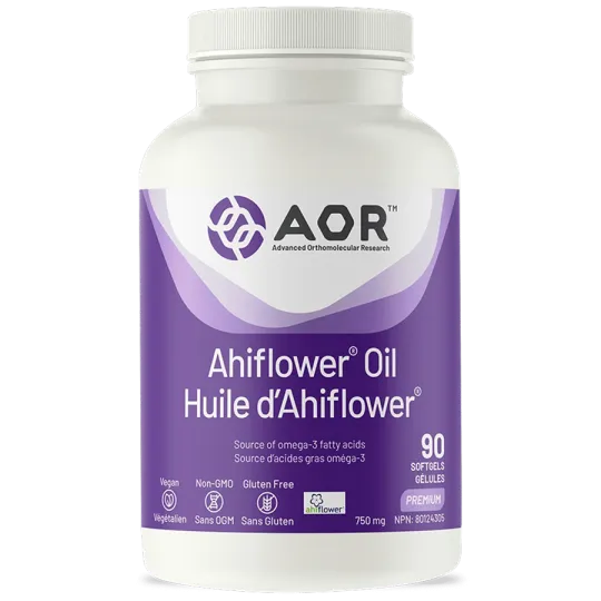 AOR 아히플라워 오일 750mg, 90 소프트젤