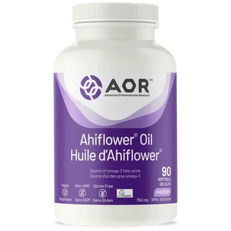 AOR Huile Ahiflower 750mg, 90 Softgels