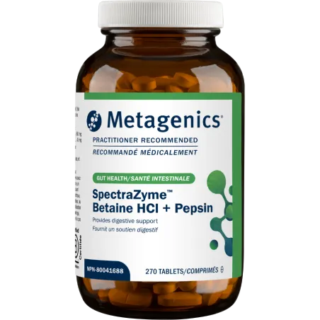 Metagenics SpectraZyme Betaine HCI + Pepsin 270 Tablets | Unbeatable Prices, Daily Deals | VITASHOP
