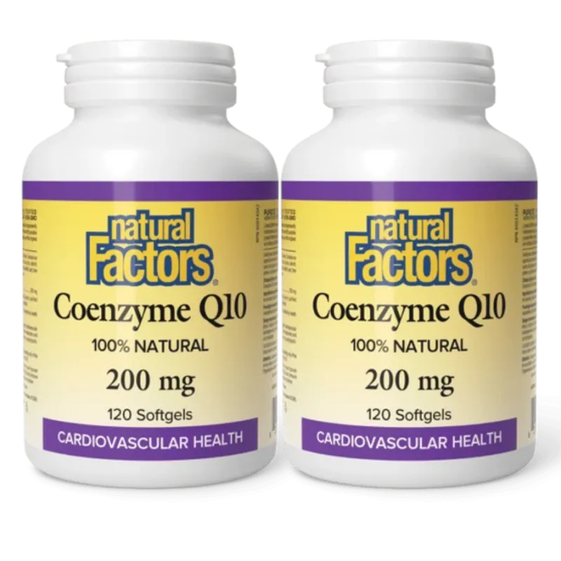 Coenzyme Q10 100% Natural 200 mg, 120 Softgels | Safest & Easiest Shopping Vitamins Online | VITASHOP