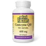 Natural Factors 내추럴 팩터스 코엔자임 Q10 400mg, 소프트젤 60정 | 매일 업데이트되는 특가 상품 | VITASHOP