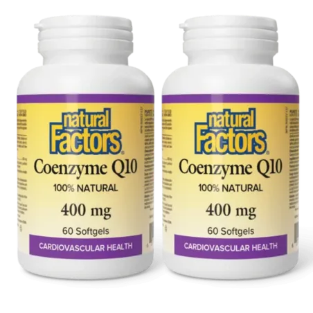 Natural Factors 내추럴 팩터스 코엔자임 Q10 400mg, 소프트젤 60정 | 매일 업데이트되는 특가 상품 | VITASHOP