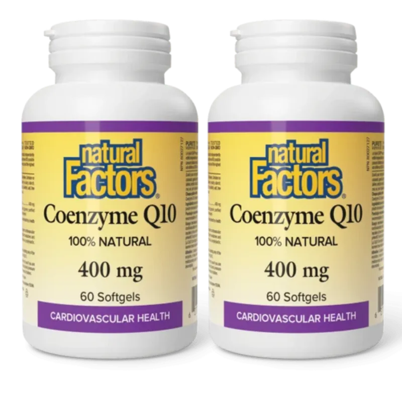 Natural Factors 내추럴 팩터스 코엔자임 Q10 400mg, 소프트젤 60정 | 매일 업데이트되는 특가 상품 | VITASHOP