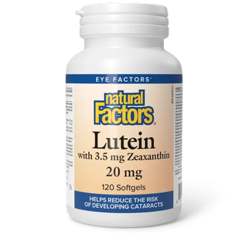 Natural Factors 내추럴 팩터스 루테인 20 mg, 120 소프트젤 | 매일 업데이트되는 특가 상품 | VITASHOP