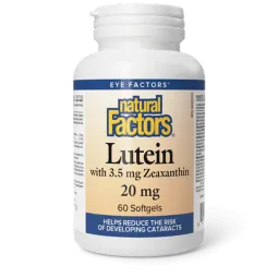 Natural Factors 내추럴 팩터스 루테인 20 mg, 60 소프트젤 | 매일 업데이트되는 특가 상품 | VITASHOP
