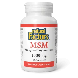 Natural Factors MSM Methyl-sulfonyl-methane 1000 mg, 90 Capsules | 每天不同折扣, 全网最低价格 | 种类齐全的保健品店铺 VITASHOP, 只有你想不到, 没有你买不到 !