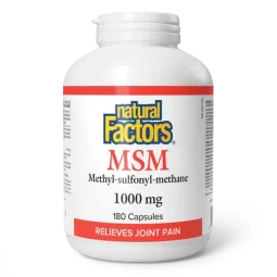 Natural Factors MSM Methyl-sulfonyl-methane 1000 mg, 180 Capsules | Unbeatable Prices, Daily Deals | VITASHOP