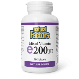 Vitamine E mélangée 200 UI Source Naturelle, 90 Softgels | Safest & Easiest Shopping Vitamins Online | VITASHOP