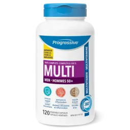 Progressive Nutritionals 프로그레시브 뉴트리션스 남성용 멀티 비타민 & 미네랄 50+ 120캡슐 | 매일 업데이트되는 특가 상품 | VITASHOP