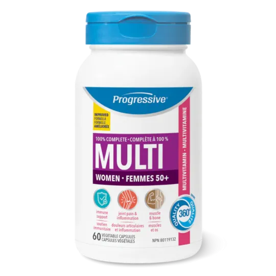 Progressive Nutritionals Multi Vitamins & Minerals for Women 50+ 60 Capsules | Unbeatable Prices, Daily Deals | VITASHOP