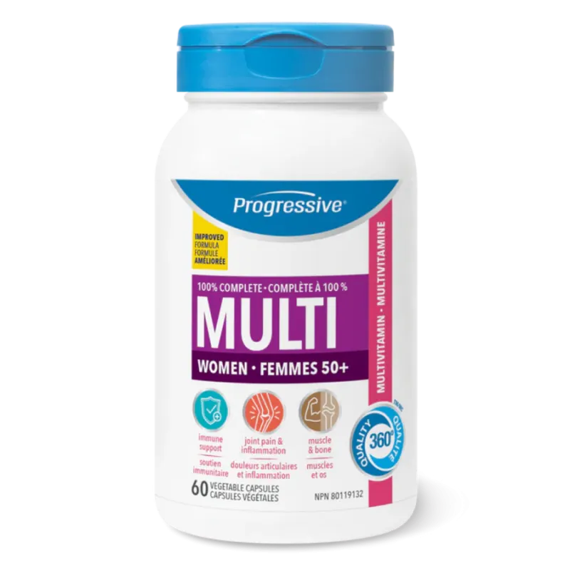 Progressive Nutritionals Multi Vitamins & Minerals for Women 50+ 60 Capsules | Unbeatable Prices, Daily Deals | VITASHOP
