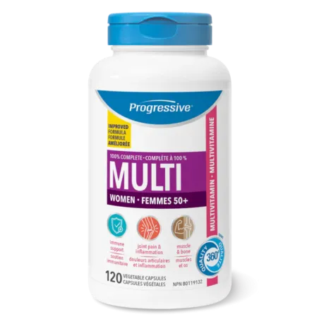 Progressive Nutritionals Multi Vitamins & Minerals for Women 50+ 120 Capsules | Unbeatable Prices, Daily Deals | VITASHOP