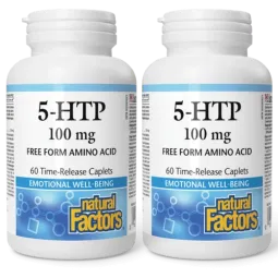 Natural Factors 5-HTP 100 mg, 60 Time-Release Caplets | Unbeatable Prices, Daily Deals | VITASHOP