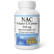 N-Acétyl-L-Cystéine 500 mg, 90 Capsules Végétariennes | Safest & Easiest Shopping Vitamins Online | VITASHOP