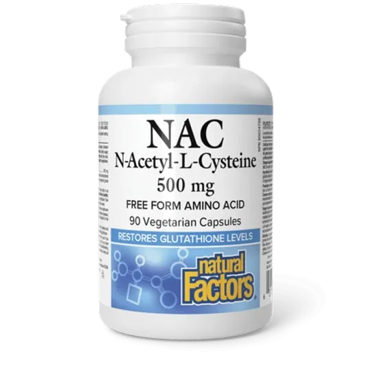 N-Acétyl-L-Cystéine 500 mg, 90 Capsules Végétariennes | Safest & Easiest Shopping Vitamins Online | VITASHOP