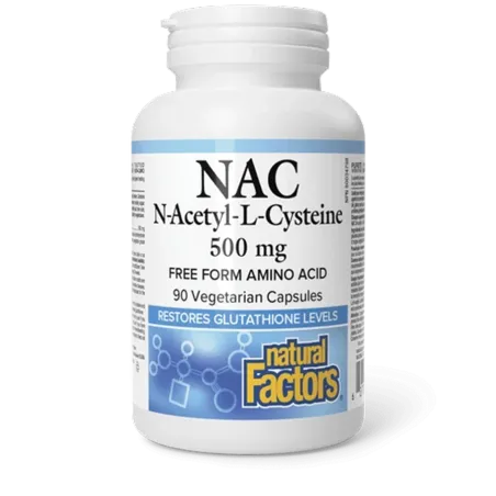 N-Acétyl-L-Cystéine 500 mg, 90 Capsules Végétariennes | Safest & Easiest Shopping Vitamins Online | VITASHOP