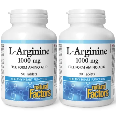 Natural Factors 내추럴 팩터스 L-아르기닌 1000mg, 90정 | 매일 업데이트되는 특가 상품 | VITASHOP