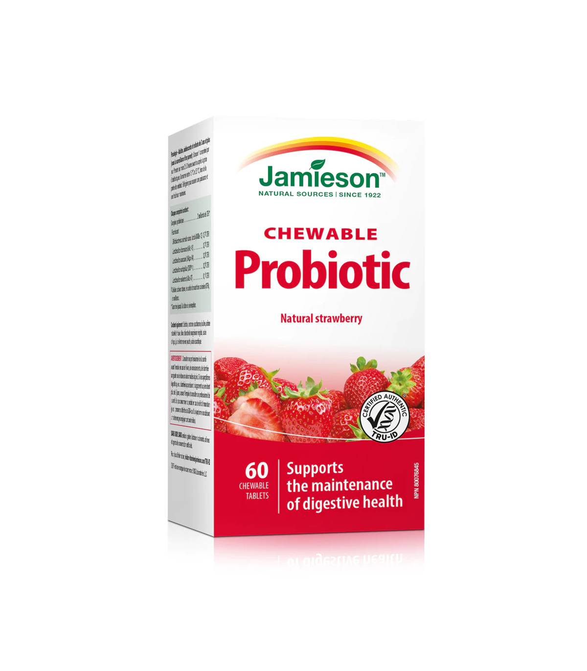 Probiotic Strawberry Yogurt 60 Chewable Tablets | Safest & Easiest Shopping Vitamins Online | VITASHOP