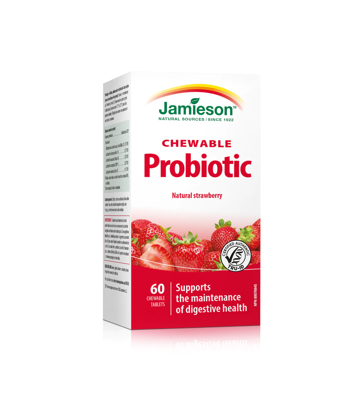 Probiotic Strawberry Yogurt 60 Chewable Tablets | Safest & Easiest Shopping Vitamins Online | VITASHOP