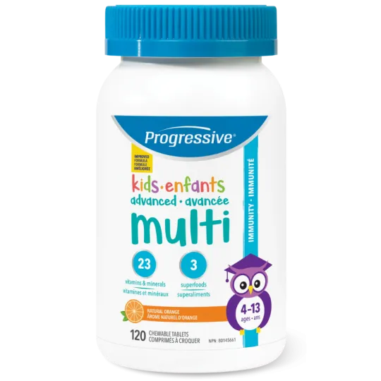 Progressive Nutritionals Multi Kids Orange 120 Comprimés à Croquer | Prix imbattables, Offres quotidiennes | VITASHOP
