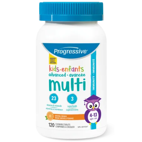 Progressive Nutritionals Multi Kids Orange 120 Chewable Tablets | Unbeatable Prices, Daily Deals | VITASHOP