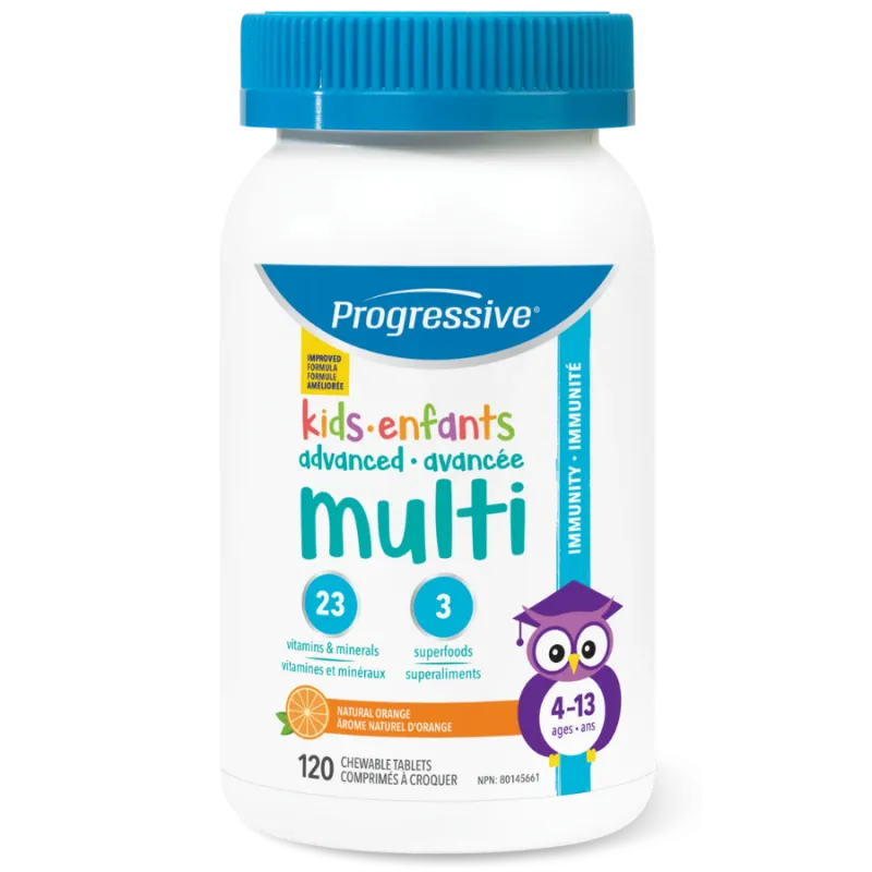 Progressive Nutritionals Multi Kids Orange 120 Comprimés à Croquer | Prix imbattables, Offres quotidiennes | VITASHOP