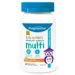 Progressive Nutritionals 멀티 키즈 오렌지 맛 츄어블 60정 | 압도적인 가격, 데일리 특가 | VITASHOP