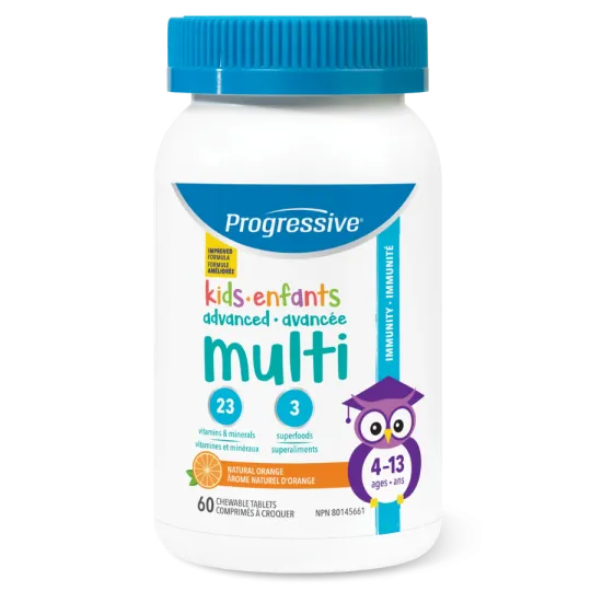 Progressive Nutritionals Multi Kids Orange 60 Comprimés à Croquer | Prix imbattables, Offres quotidiennes | VITASHOP