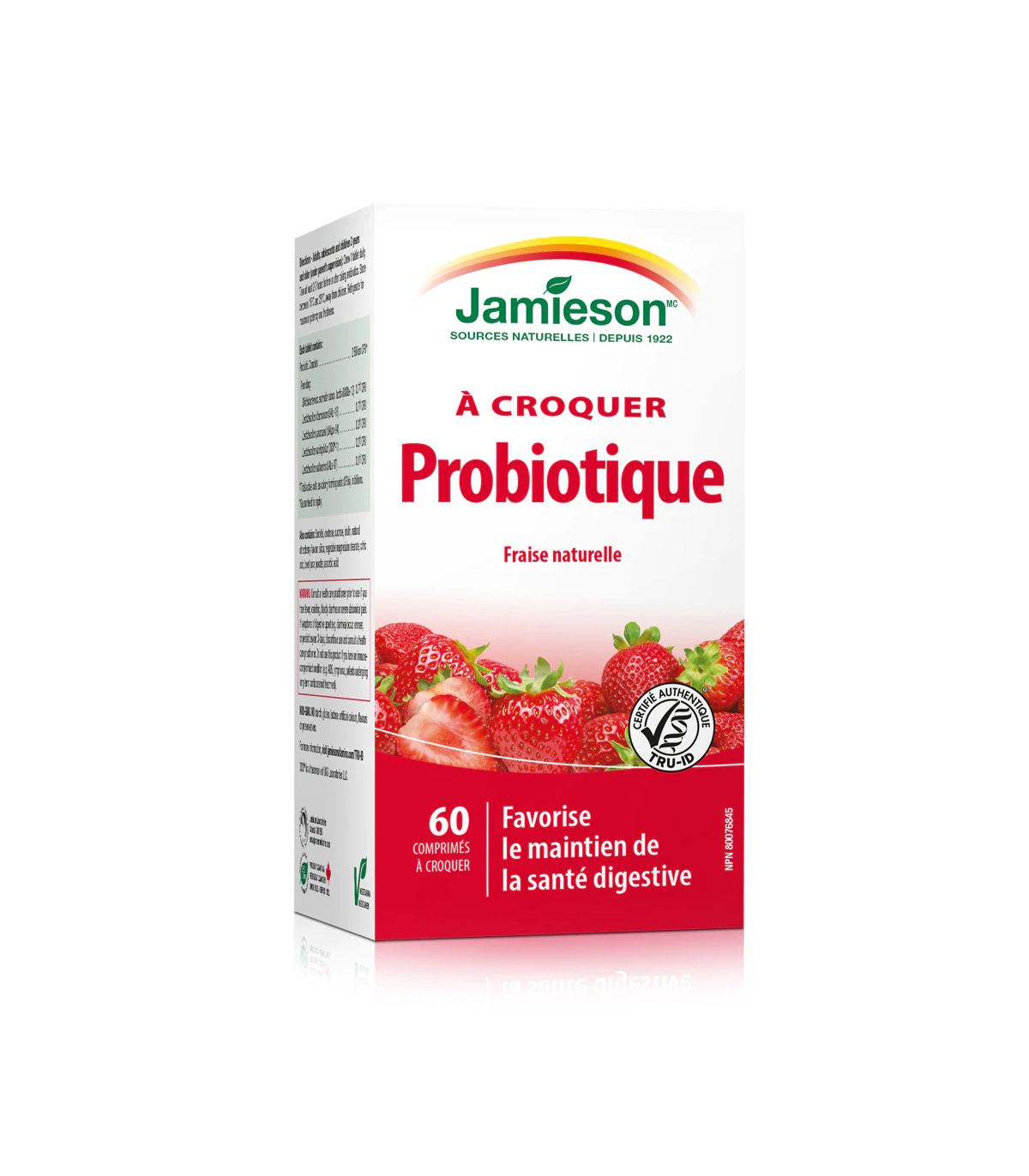 Probiotic Strawberry Yogurt 60 Chewable Tablets | Safest & Easiest Shopping Vitamins Online | VITASHOP
