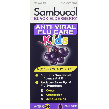 Sambucol Anti-Viral Grippe Enfants 120 ml | Prix Imbattables, Offres Quotidiennes | VITASHOP
