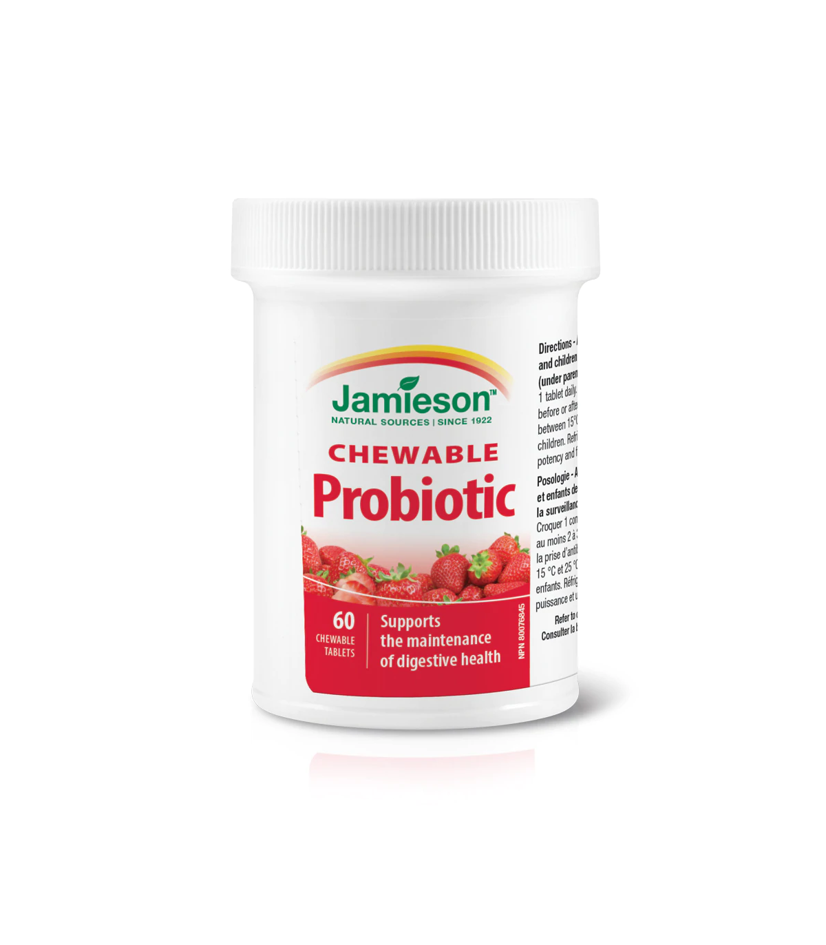 Probiotic Strawberry Yogurt 60 Chewable Tablets | Safest & Easiest Shopping Vitamins Online | VITASHOP