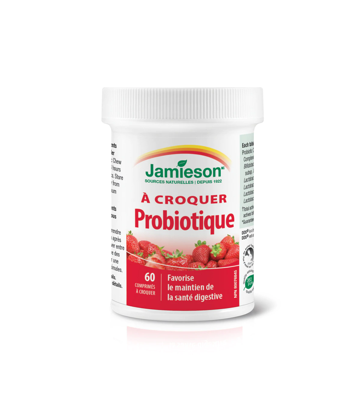 Probiotic Strawberry Yogurt 60 Chewable Tablets | Safest & Easiest Shopping Vitamins Online | VITASHOP