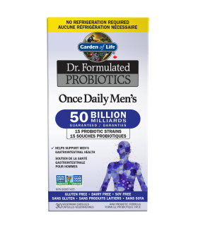 Garden of Life Dr. Formulated Probiotics Once Daily Men 50Billion Shelf Stable 30 Vegi Capsules | Unbeatable Prices, Daily Deals