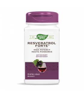 Nature's Way Resveratrol-forte® 175 mg 30 Capsules Molles | Prix imbattables, Offres quotidiennes | VITASHOP