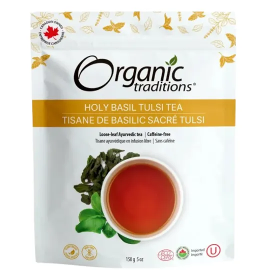 Organic Traditions Holy Basil (Tulsi) Tea Cut 200 g | 每天不同折扣, 全网最低价格 | 种类齐全的保健品店铺 VITASHOP, 只有你想不到, 没有你买不到 !
