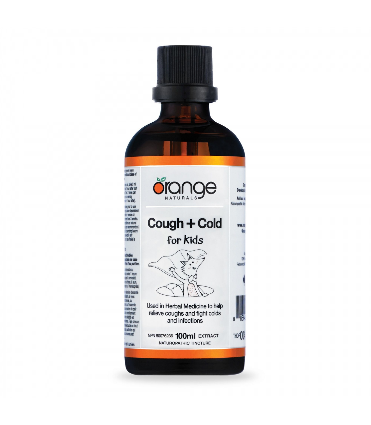Orange Naturals 키즈 허벌 팅크로 Cough + Cold Tincture 100 ml | 최저가 보장, 데일리 특가 | VITASHOP
