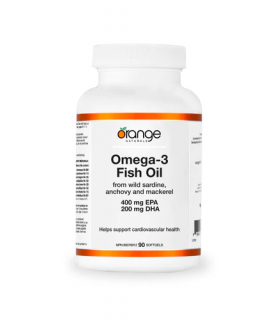 Orange Naturals Huile de poisson Oméga-3 400 200 mg 90 gélules souples | Prix imbattables, Offres quotidiennes | VITASHOP