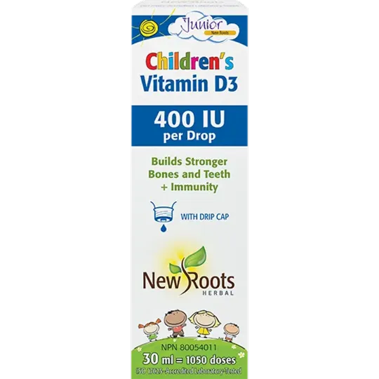 New Roots Children’s Vitamin D3 400 IU per Drop 30 ml | Unbeatable Prices, Daily Deals | VITASHOP