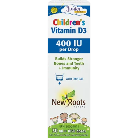 New Roots Children’s Vitamin D3 400 IU per Drop 30 ml | Unbeatable Prices, Daily Deals | VITASHOP