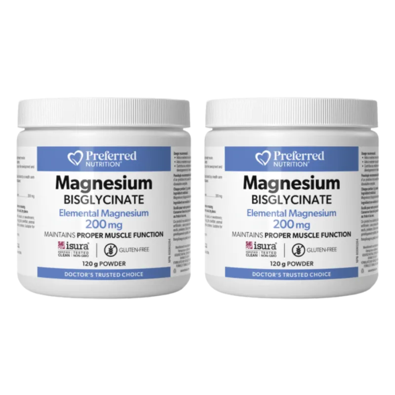 Preferred Nutrition Magnesium Bisglycinate Powder 200 mg, 120 g | Unbeatable Prices, Daily Deals | VITASHOP
