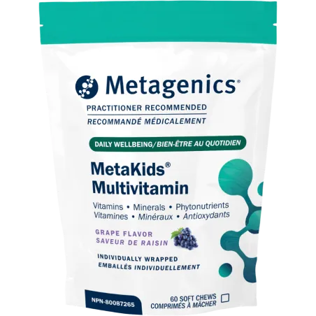 Metagenics MetaKids Multivitamines 60 Comprimés à Mâcher | Prix Imbattables, Offres Quotidiennes | VITASHOP