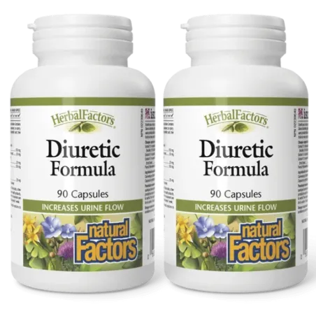 Natural Factors HerbalFactors Diuretic Formula, 90 Capsules | Unbeatable Prices, Daily Deals | VITASHOP